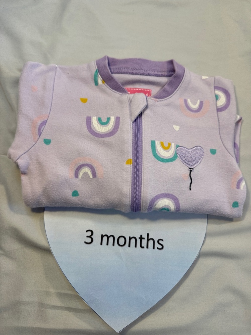 ⭐️Tuffy Baby Purple Rainbow Onesie/sleeper